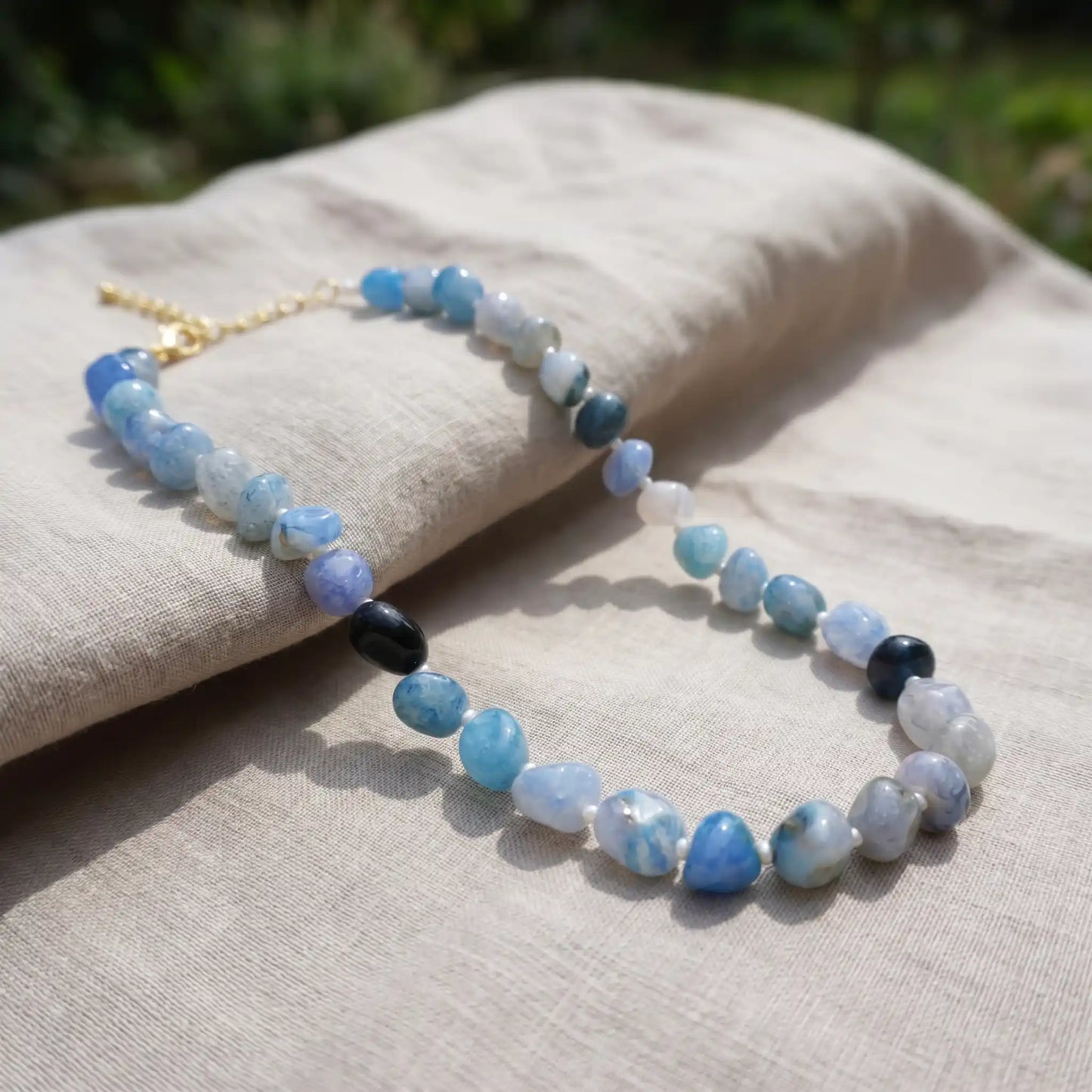 Ocean Mist Agate Necklace
