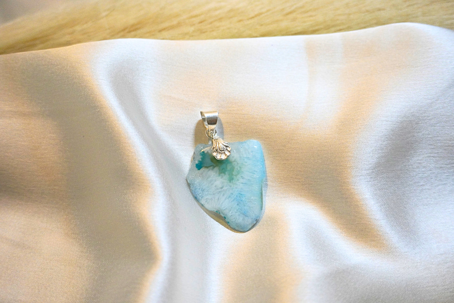 Blue Druzy Necklace