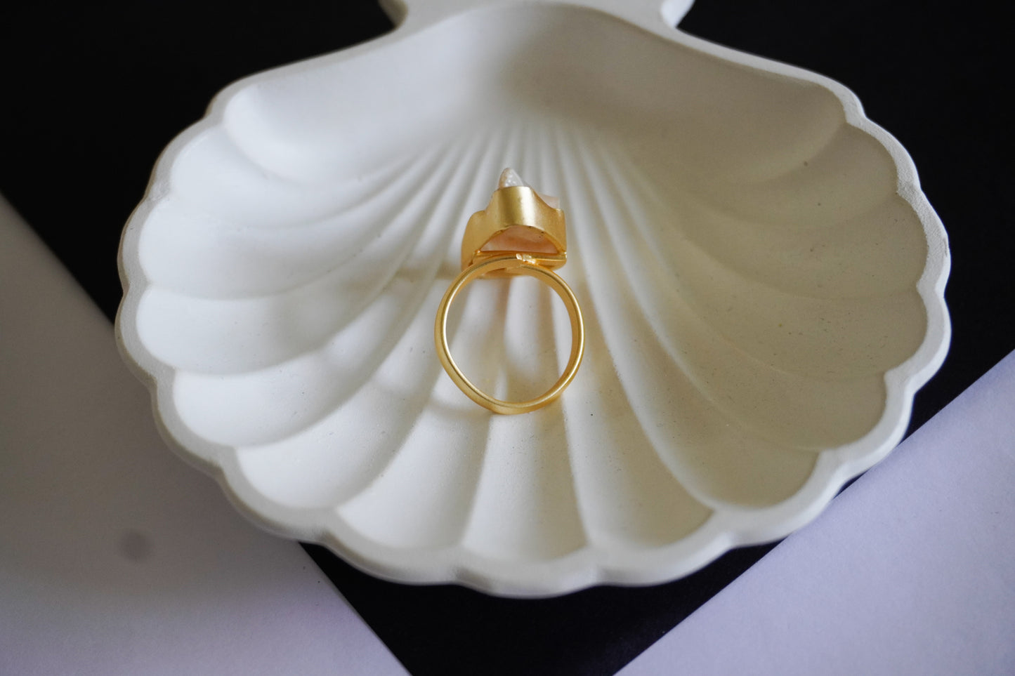 Baroque Pearl Statement Ring