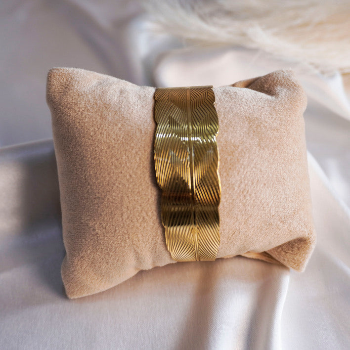 Golden Fern Cuff