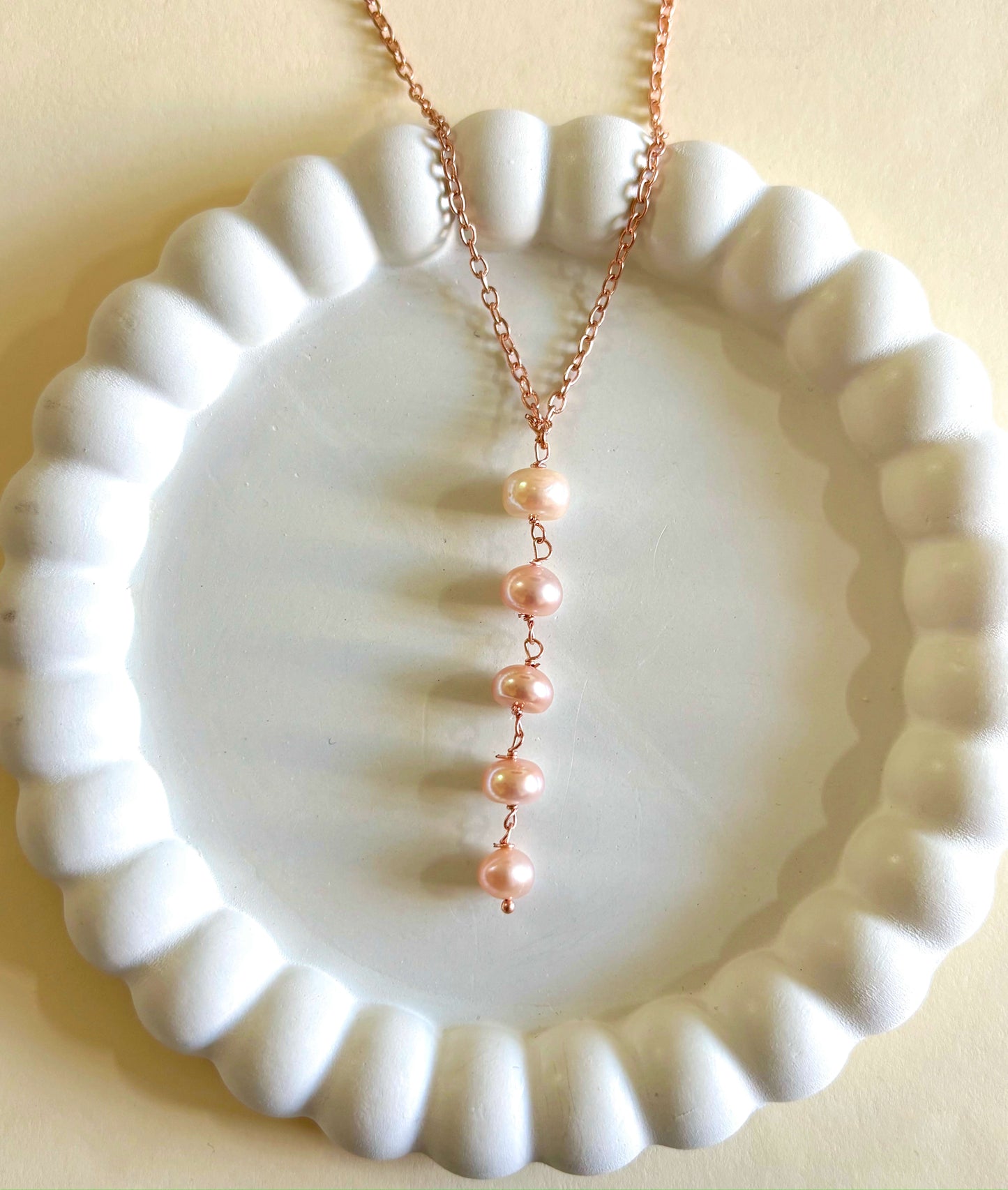 Pink Pearl Necklace