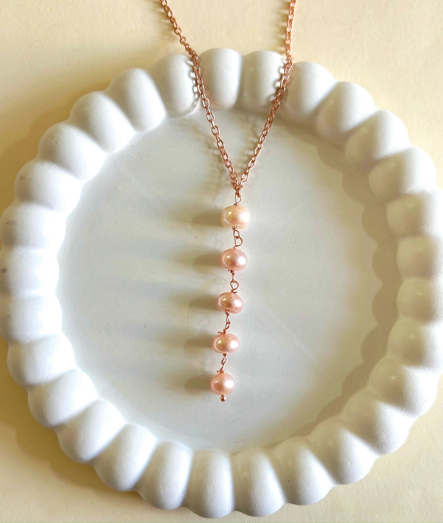 Pink Pearl Necklace - ZyoraStore