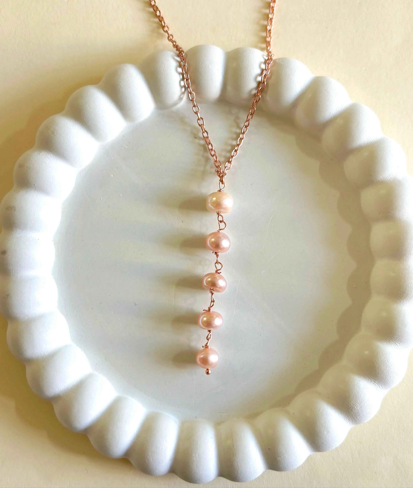 Pink Pearl Necklace