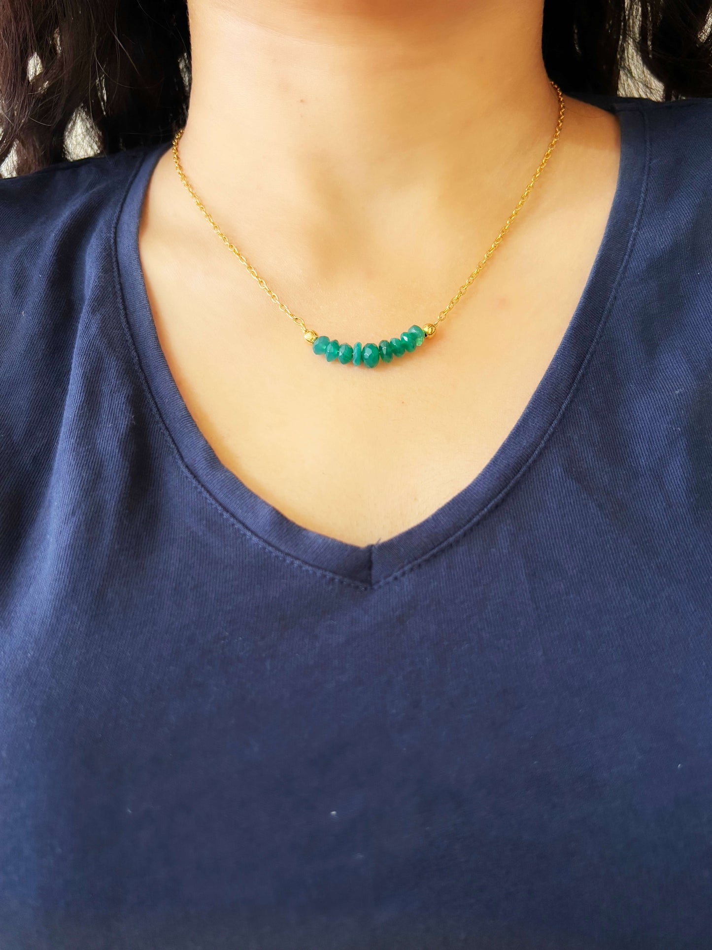 Green Onyx Guardian Necklace