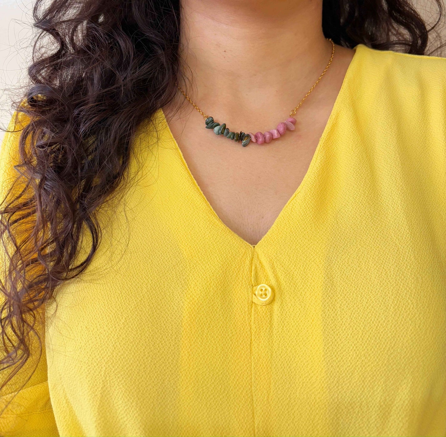Rhodochrosite Heart & Harmony Necklace