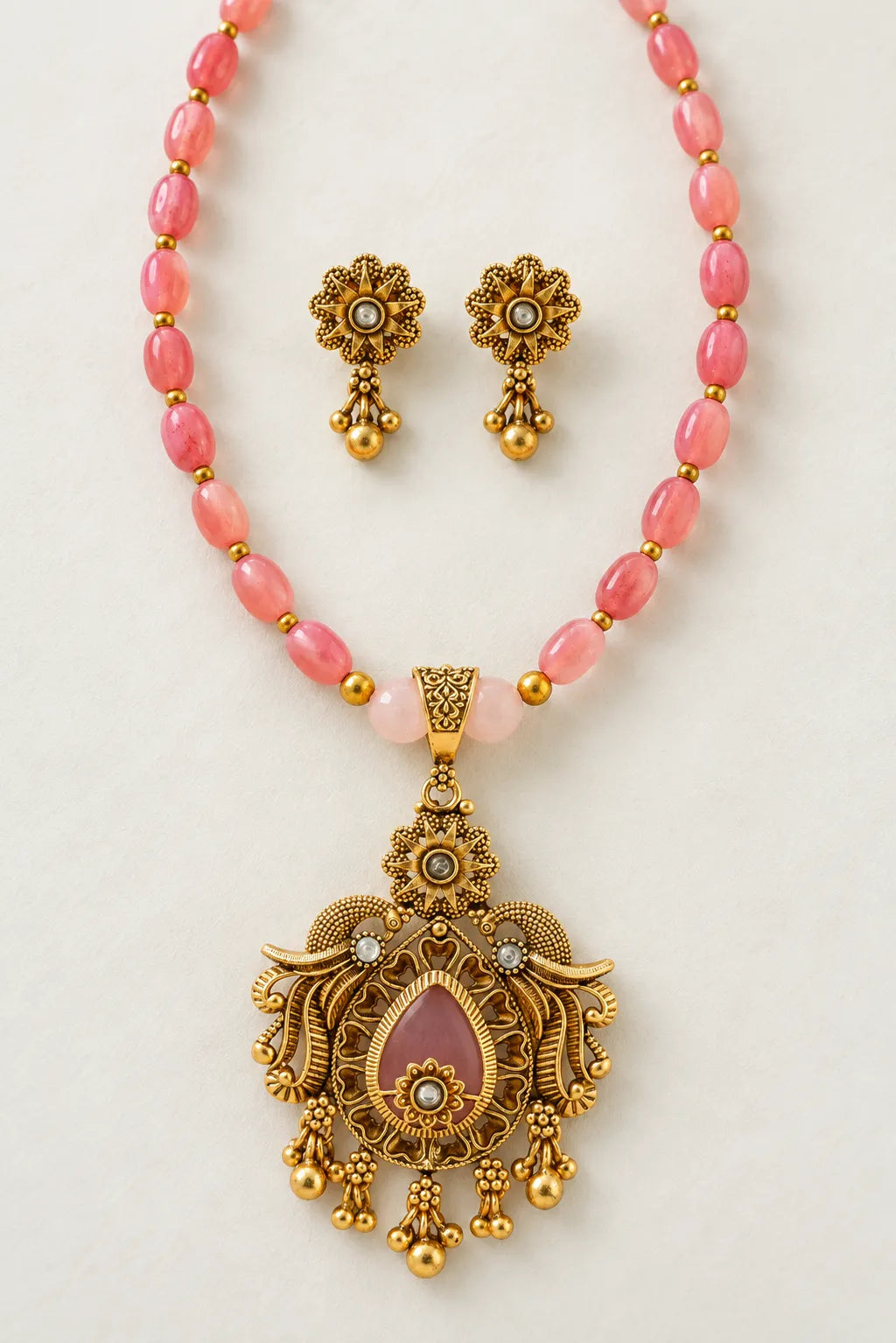 Gulabi Riwaayat Necklace Set
