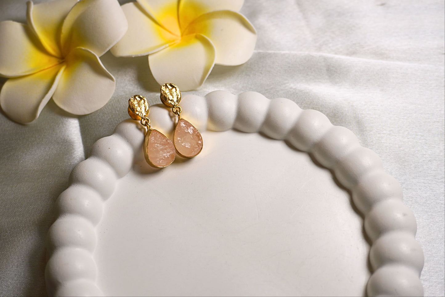 Eira Rose Quartz Earrings