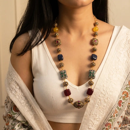 Mehr Noor Multicolor Necklace Set