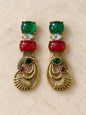 Green Mayuri Earrings