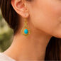 Turquoise Crown Earrings