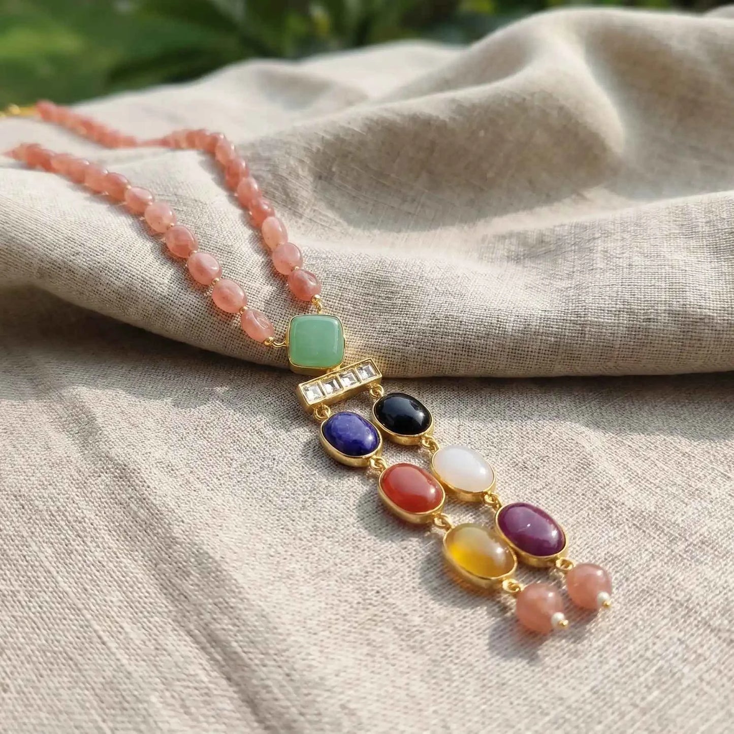 Rose Luxe Multi Stone Necklace