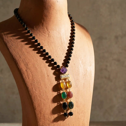 Aura Multi Stone Pendant Necklace