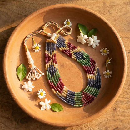 Multi Sapphire Crystal Necklace