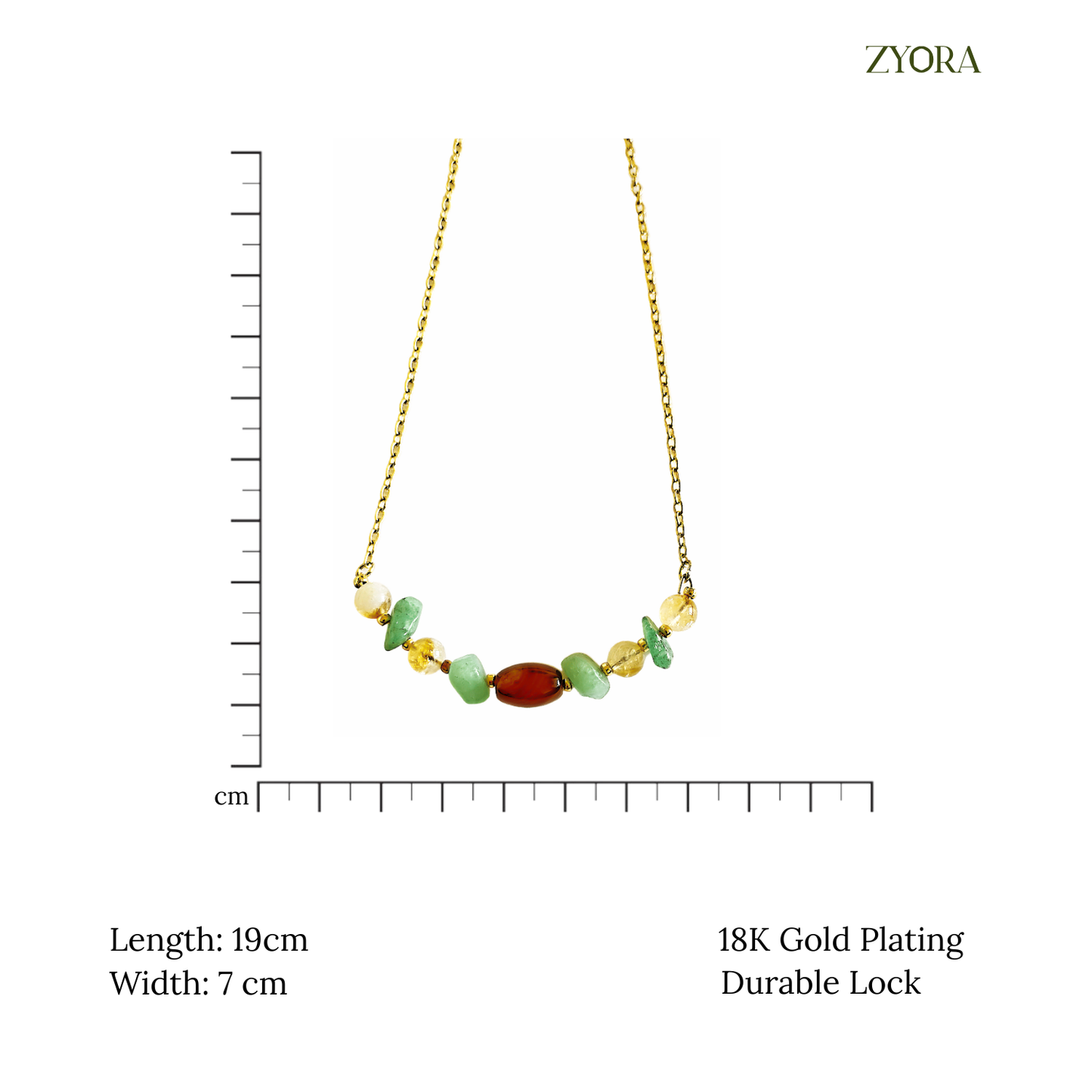 Citrine & Green Aventurine Power Necklace