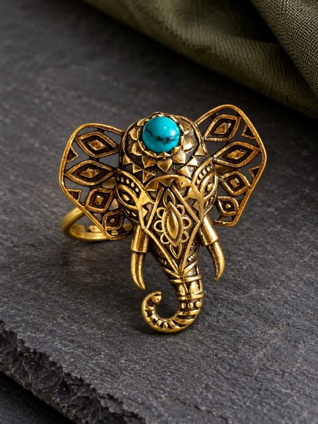 Turquoise Elephant Ring