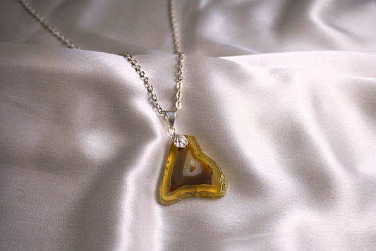 Golden Aura Druzy Necklace