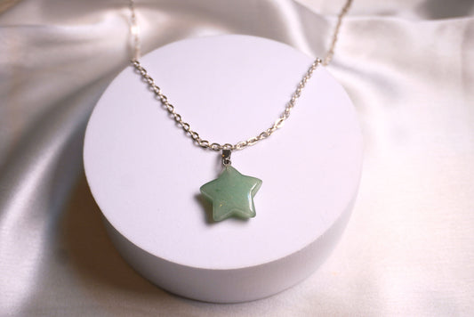 Green Aventurine Star Necklace