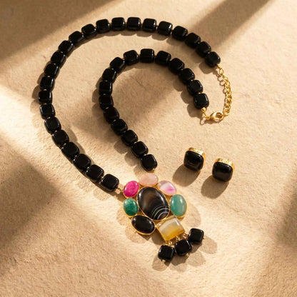 Noir Statement Necklace Set