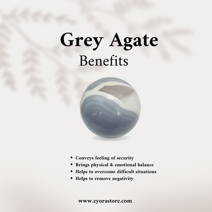 Grey Agate Necklace