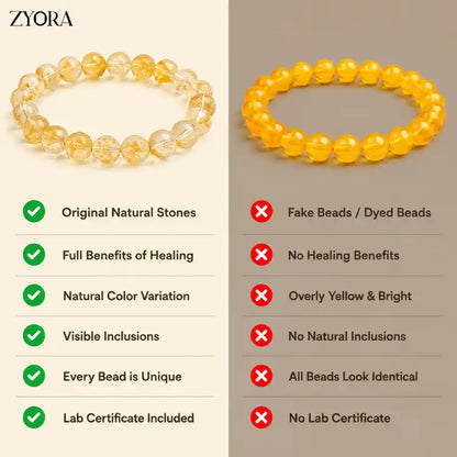 Natural Citrine Bracelet- For Wealth & Prosperity