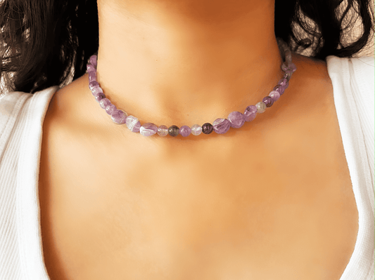 Tranquil Amethyst Choker Necklace