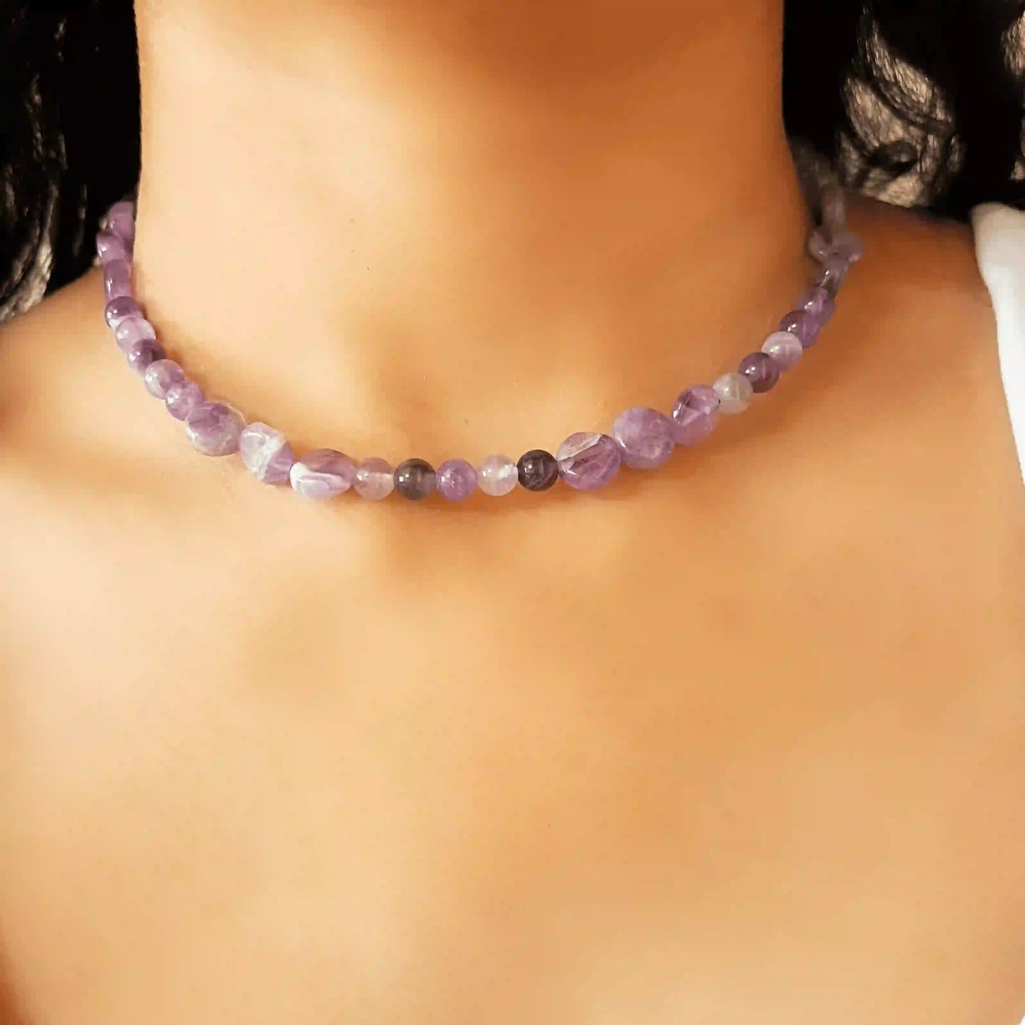 Tranquil Amethyst Choker Necklace