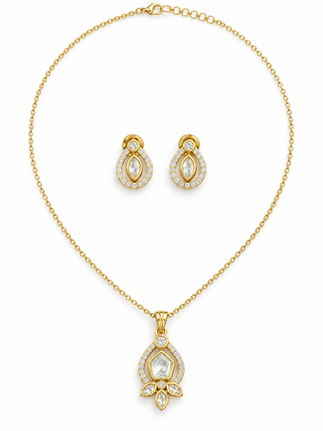 Ruhani Kundan Necklace Set