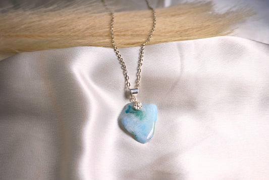 Blue Druzy Necklace