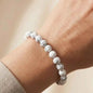 Natural White Howlite Bracelet