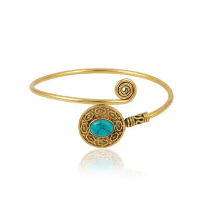 Turquoise Spiral Cuff