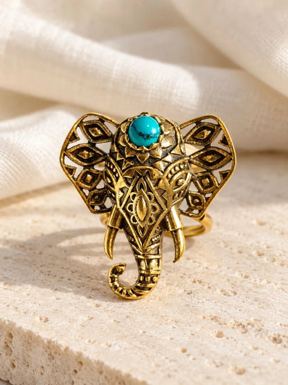 Turquoise Elephant Ring