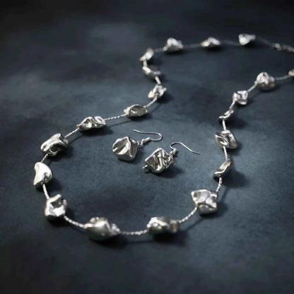 Luna Silver Necklace Set