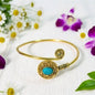 Turquoise Spiral Cuff