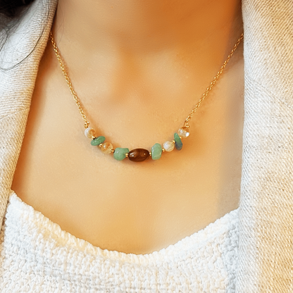 Citrine & Green Aventurine Power Necklace