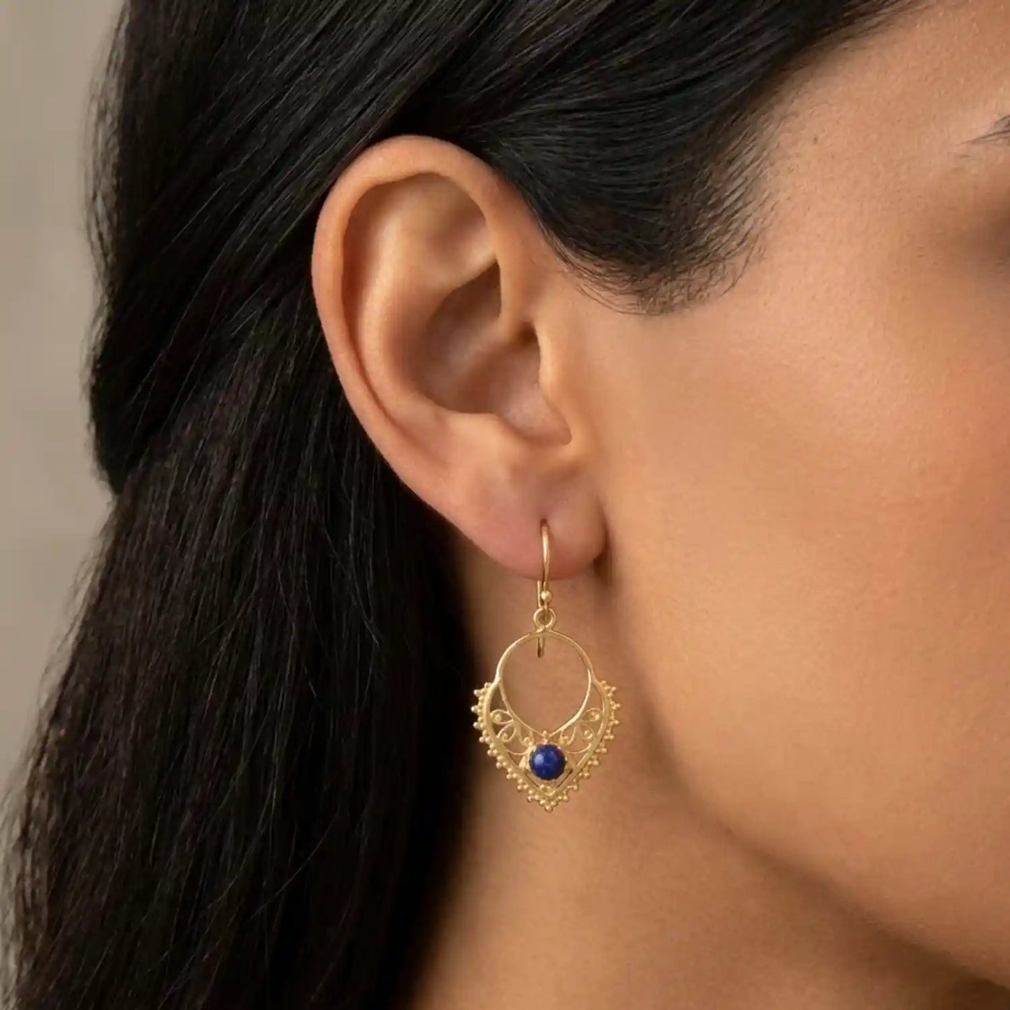 Lapis Celeste Earring