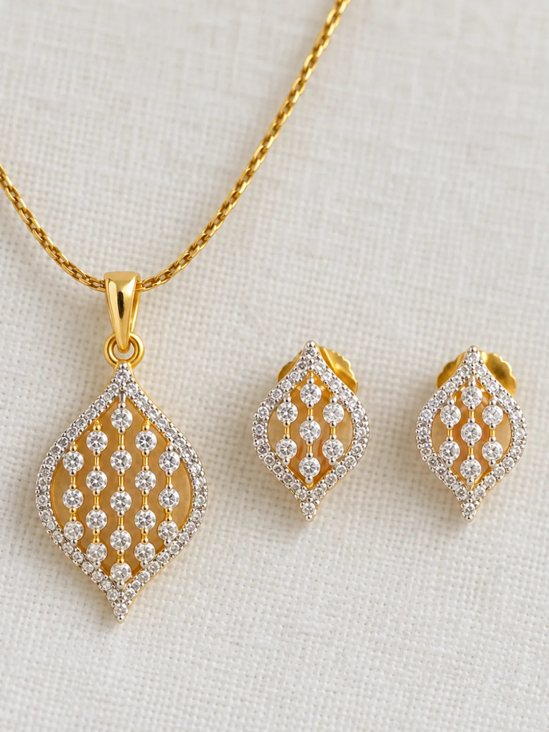 Meera AD Necklace Set