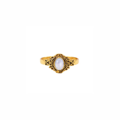Moonstone Mughal Ring