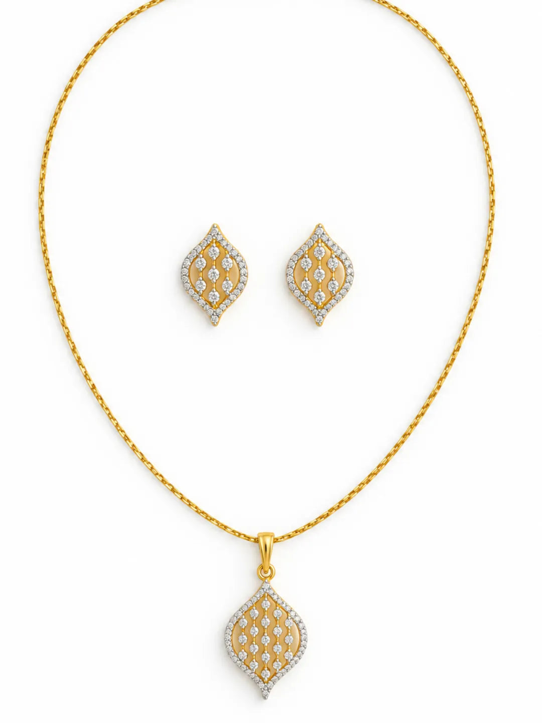 Meera AD Necklace Set