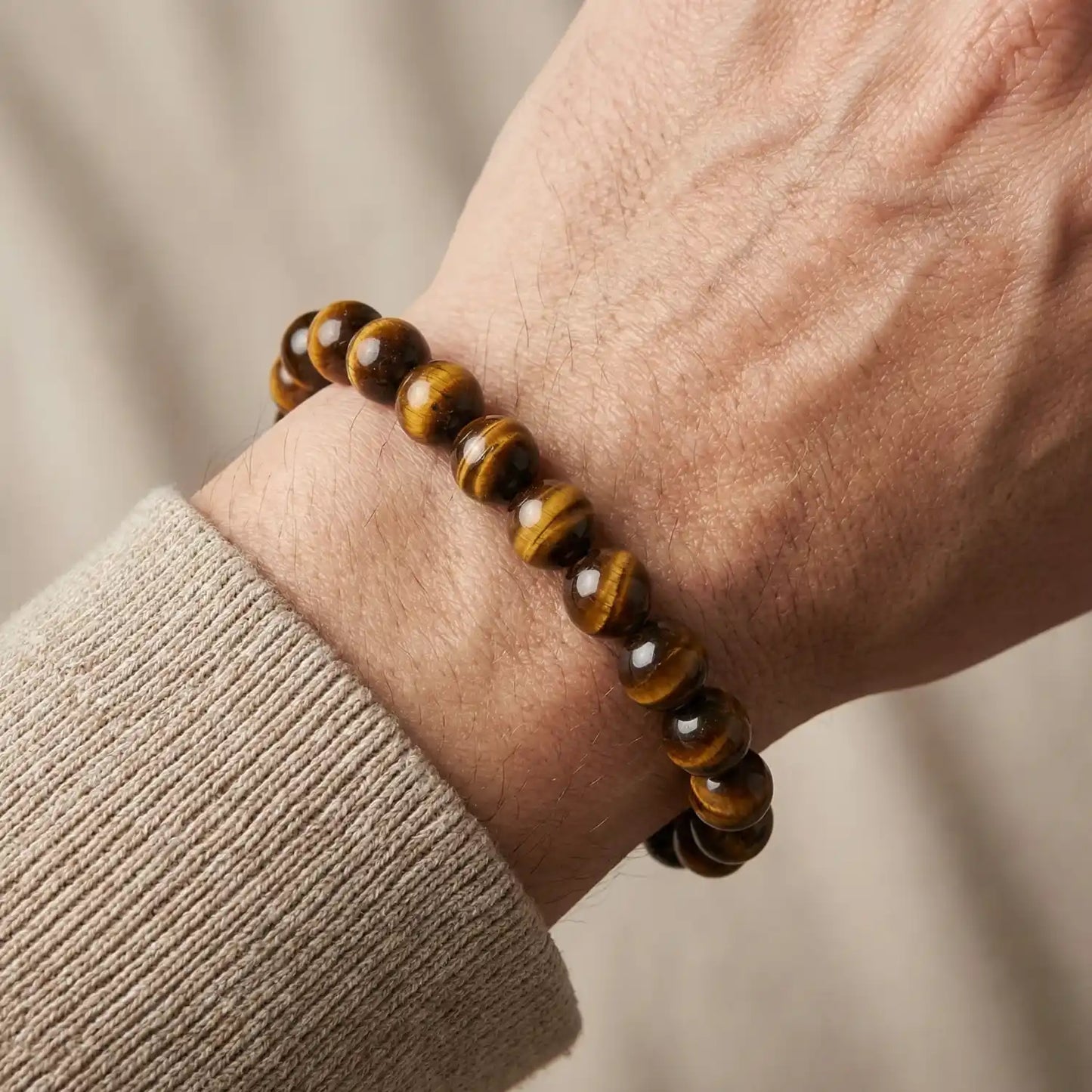 Natural Tiger Eye Bracelet-For Confidence & Success