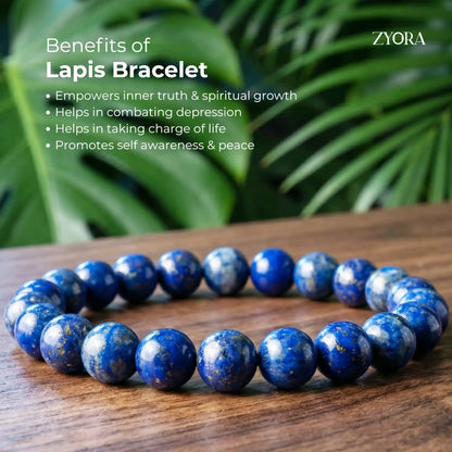 Lapis Lazuli Bracelet - For Inner Peace & Clarity
