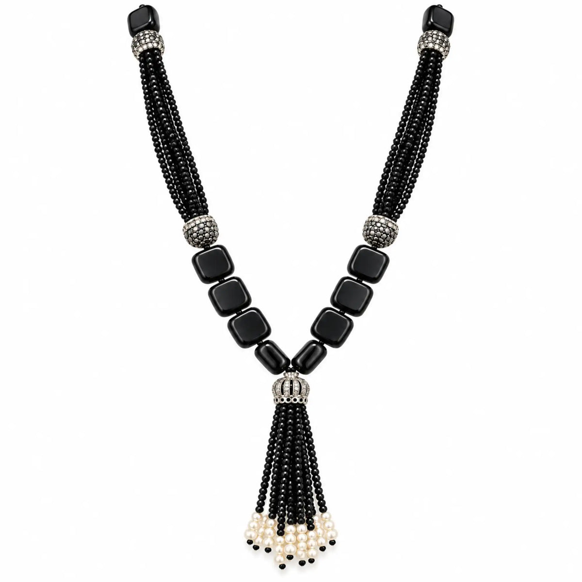Black Tassel Necklace