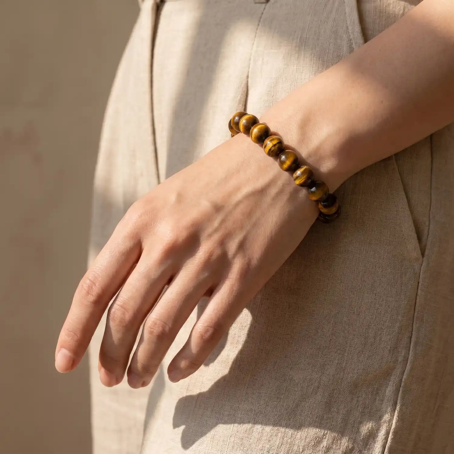 Natural Tiger Eye Bracelet-For Confidence & Success