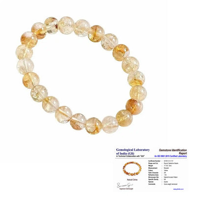 Natural Citrine Bracelet- For Wealth & Prosperity