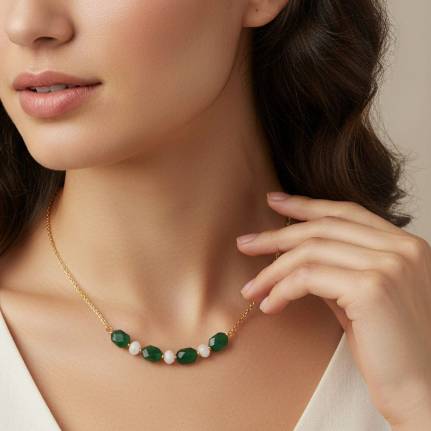 Green Aventurine Balance Necklace