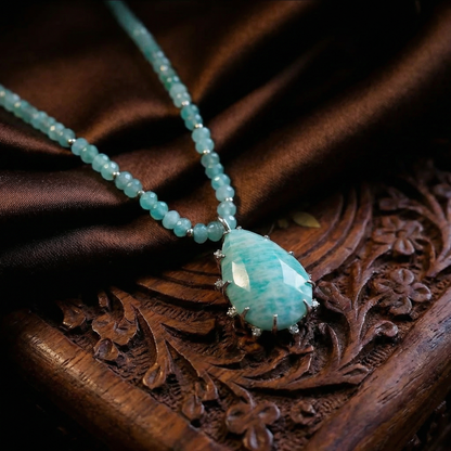 Amazonite Pendant Necklace
