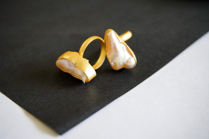 Baroque Pearl Statement Ring