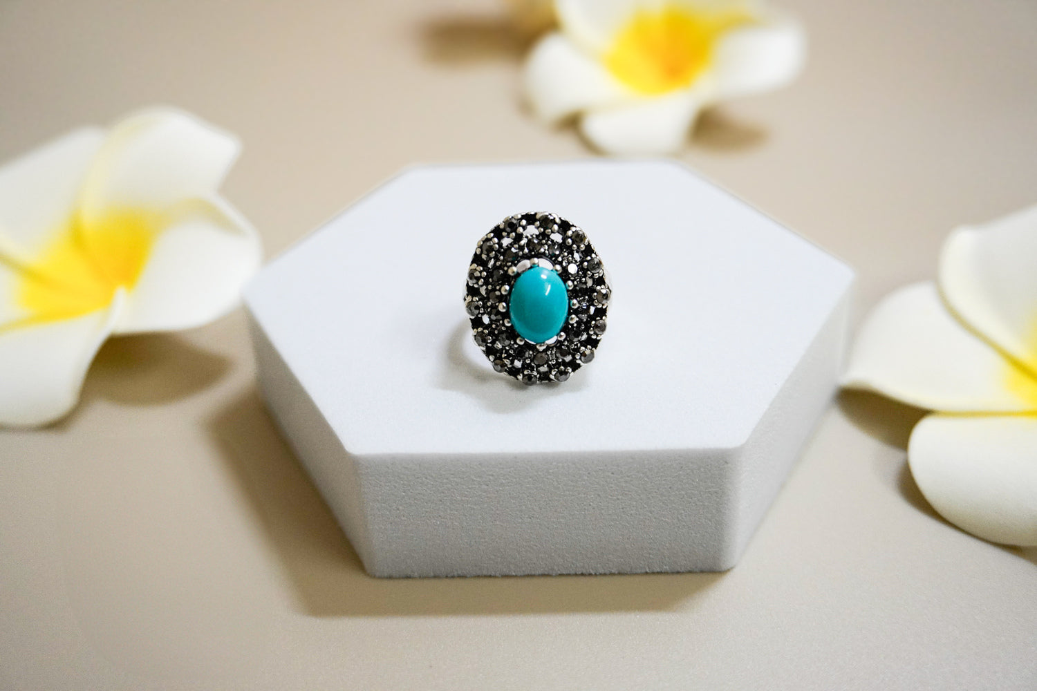 Blue Oxidised Ring-Zyora