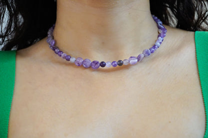 Tranquil Amethsyt Choker Necklace