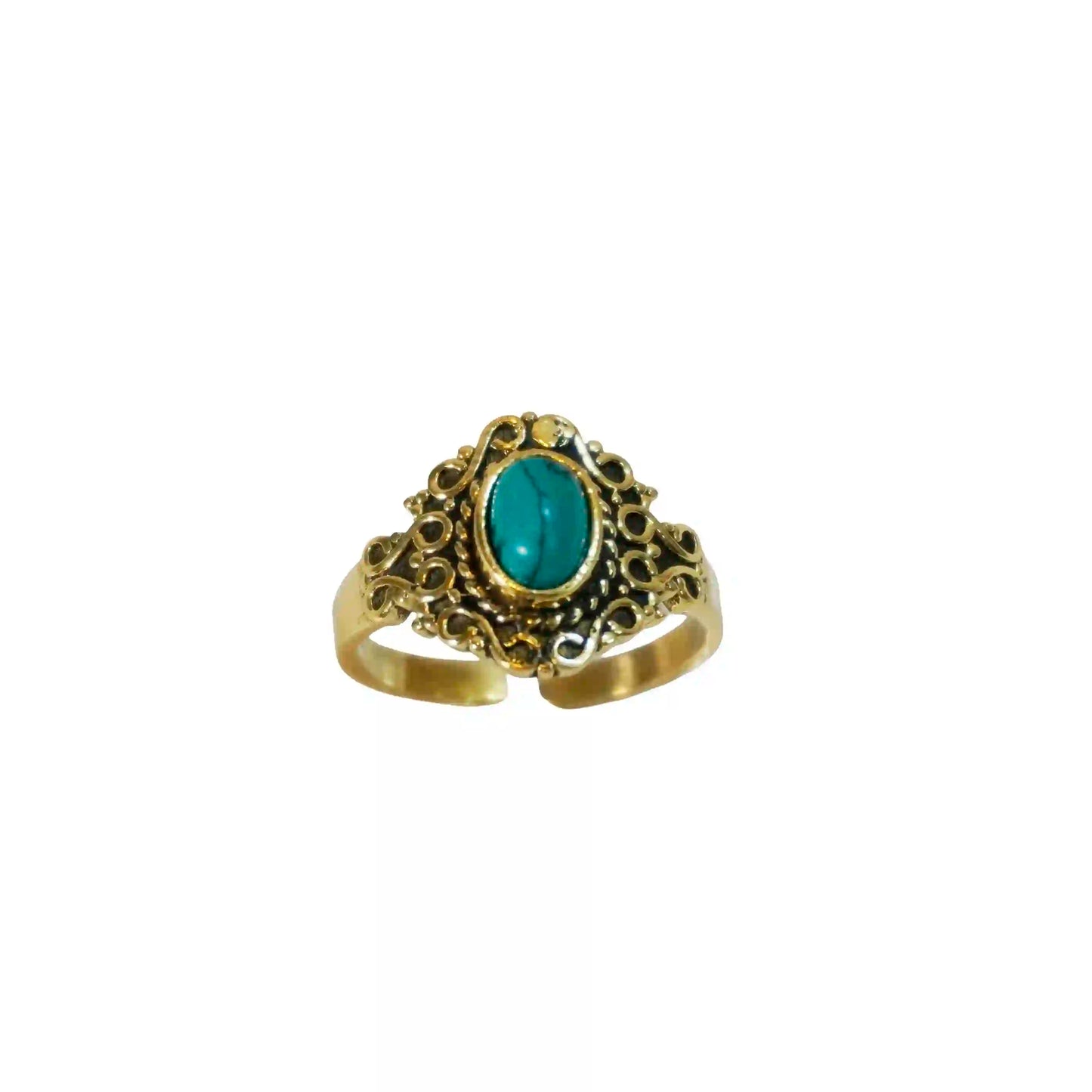 Turquoise Mandala Ring