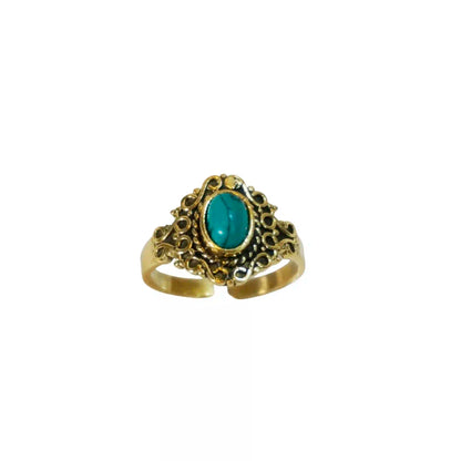 Turquoise Mandala Ring